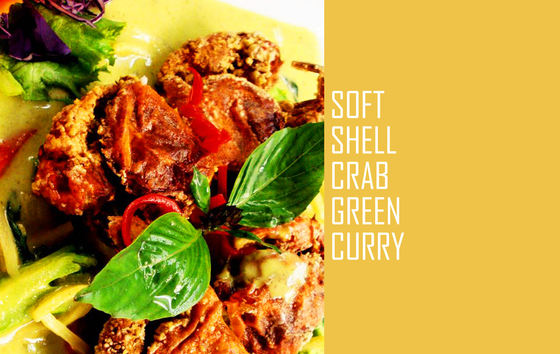 Soft Shell Crab Green Curry