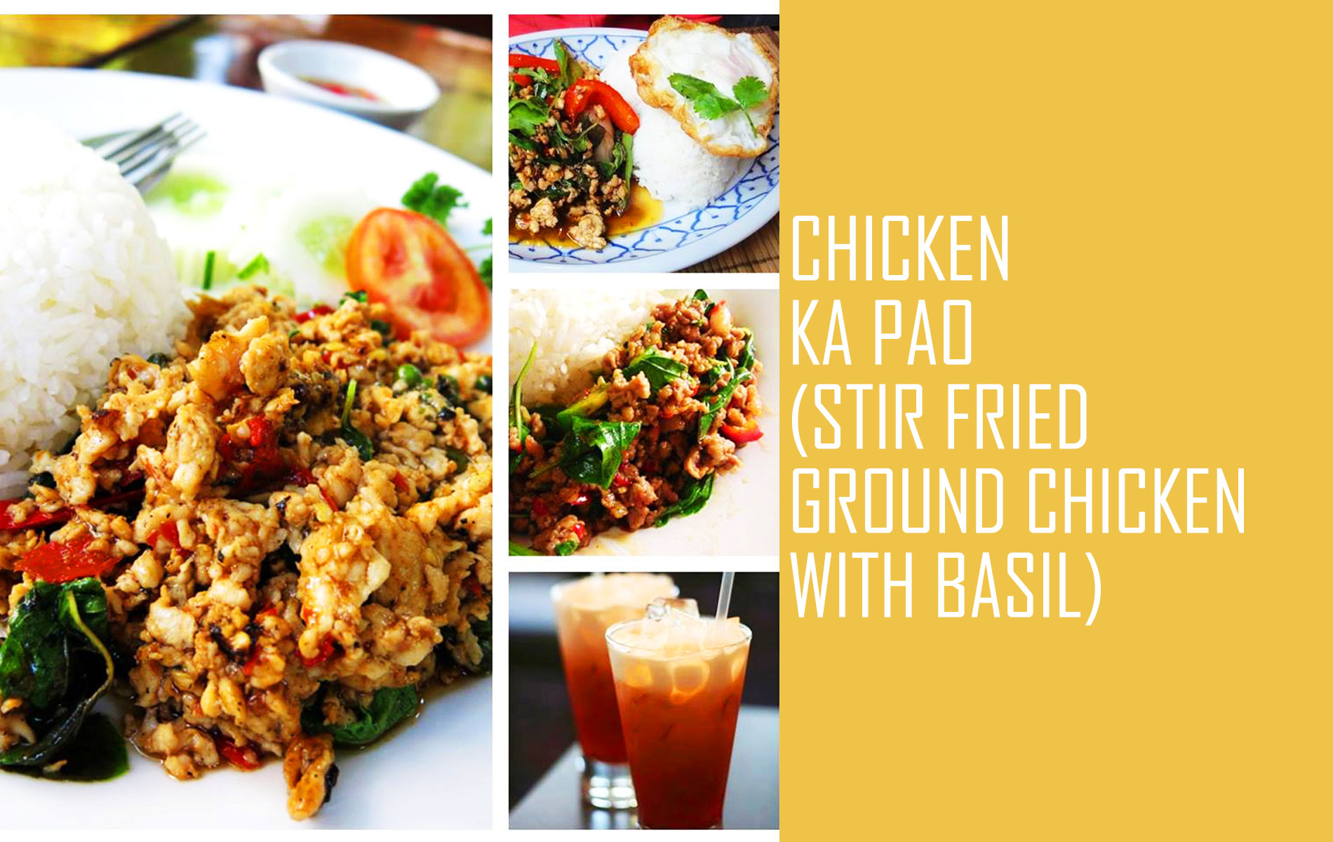 Chicken Ka Pao (Stir Fried Ground Chicken With Basil)