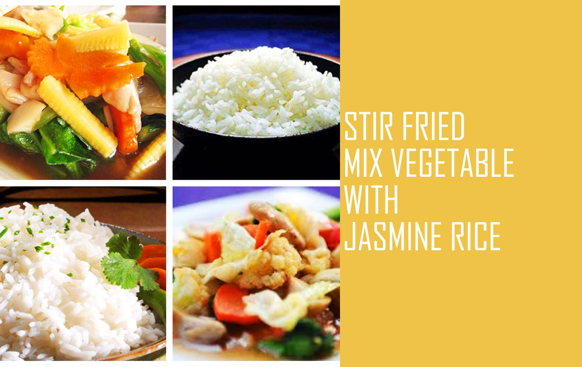 Stir Fried Mix Vegetable With Jasmine Rice